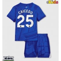 Chelsea Moises Caicedo #25 Replica Home Minikit 2025-26 Short Sleeve (+ pants)